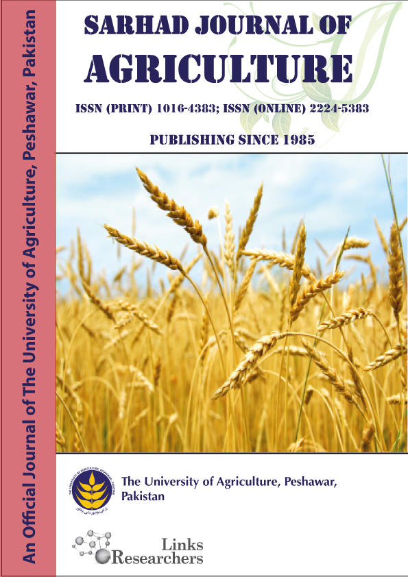 Sarhad Journal of Agriculture
